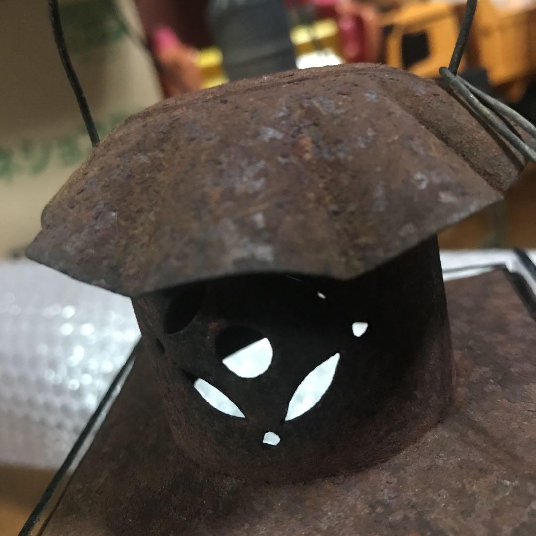 貴重　煙突ランプ　大正時代から昭和初期　鉄製