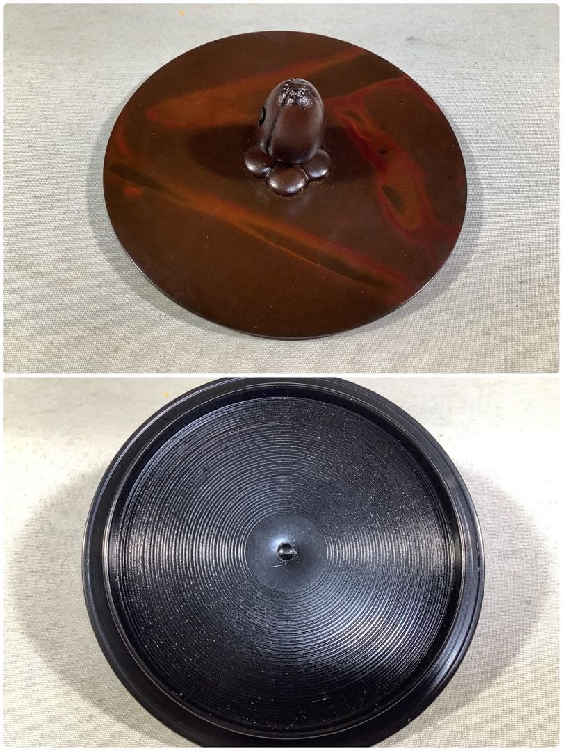 山景の図　肩衝尻張釜　菊池政直　茶道具　送料無料