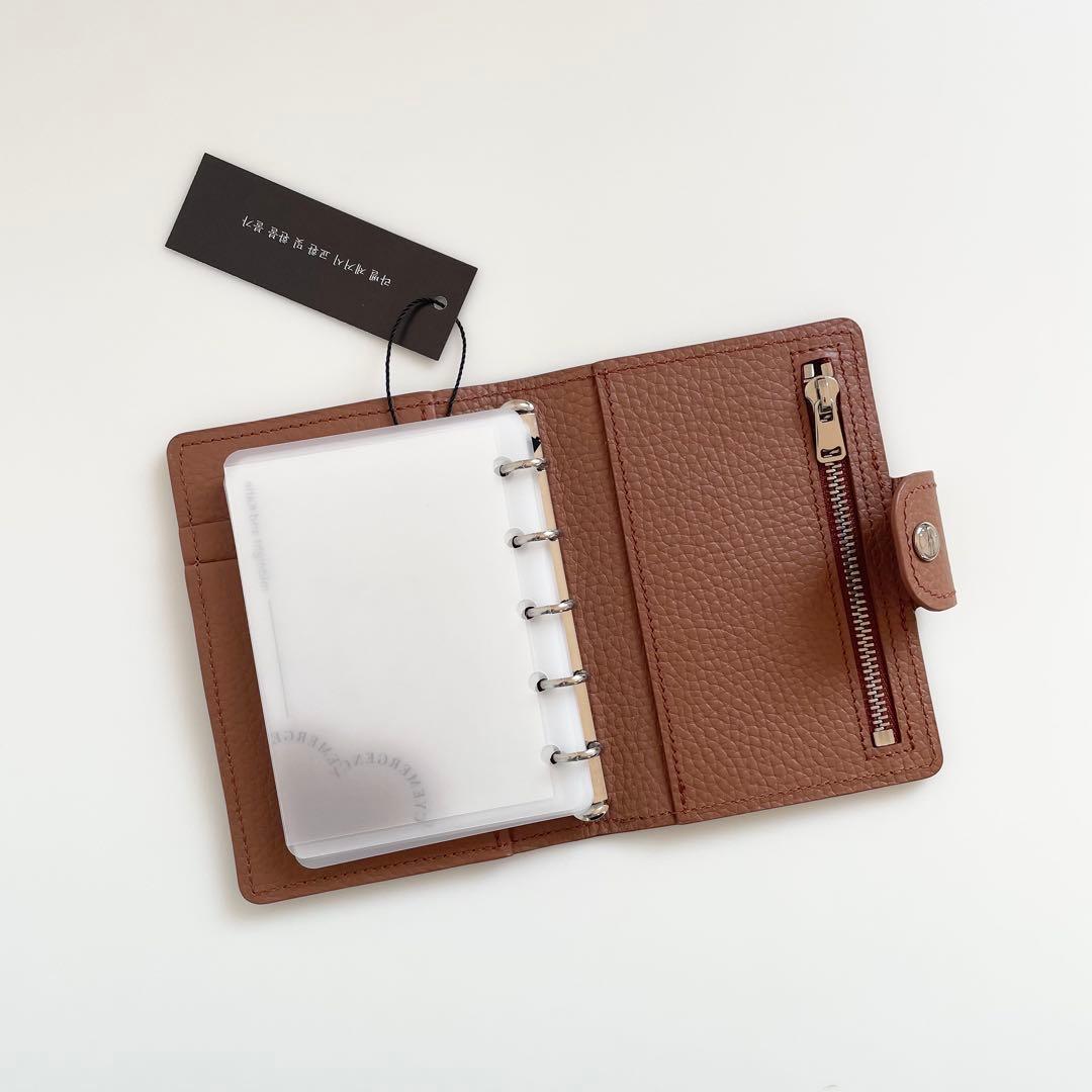 1セット限り　韓国　バインダー　貯金　M5 ブラウン　リフィル　手帳