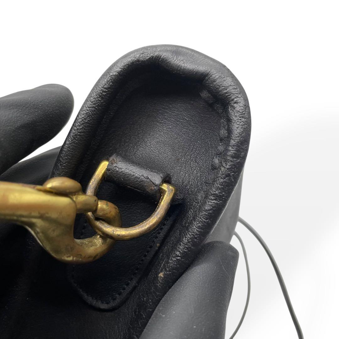 良品　希少　COACH オールドコーチ　2way ショルダーバッグ　USA製　黒