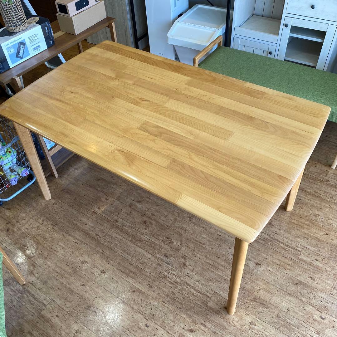 ニトリ ダイニング4点セット テーブル チェアー ベンチ シリーズ アルナス