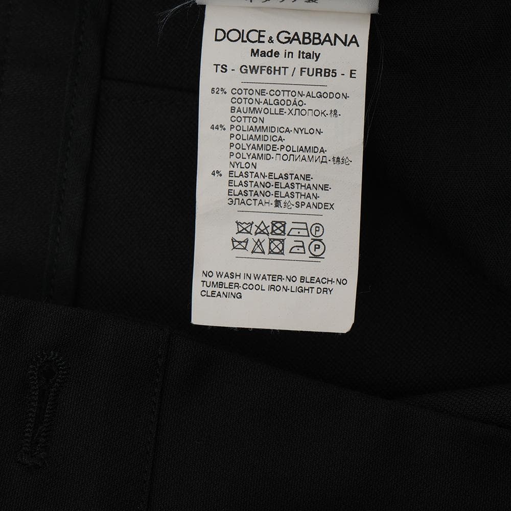 DOLCE&GABBANA ドルチェ&ガッバーナ パンツ ブラック 50