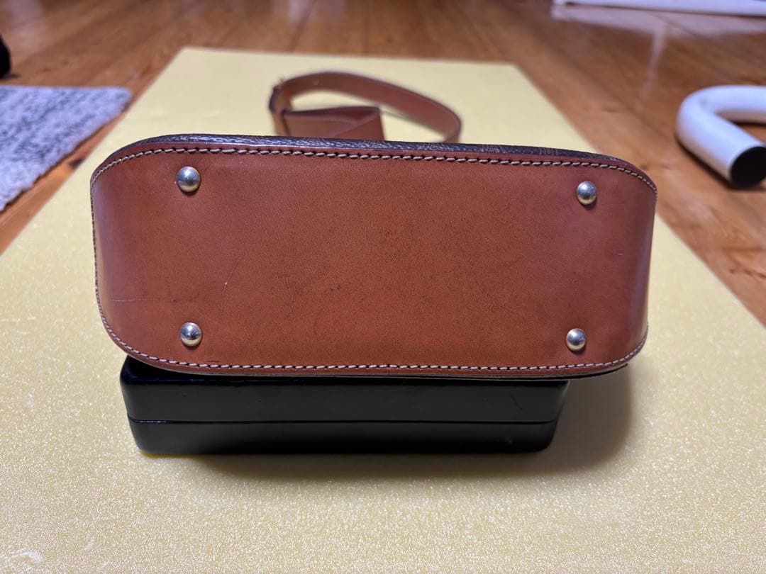 CELINE ショルダーバッグ マカダム柄 ヴィンテージ ゴールド金具