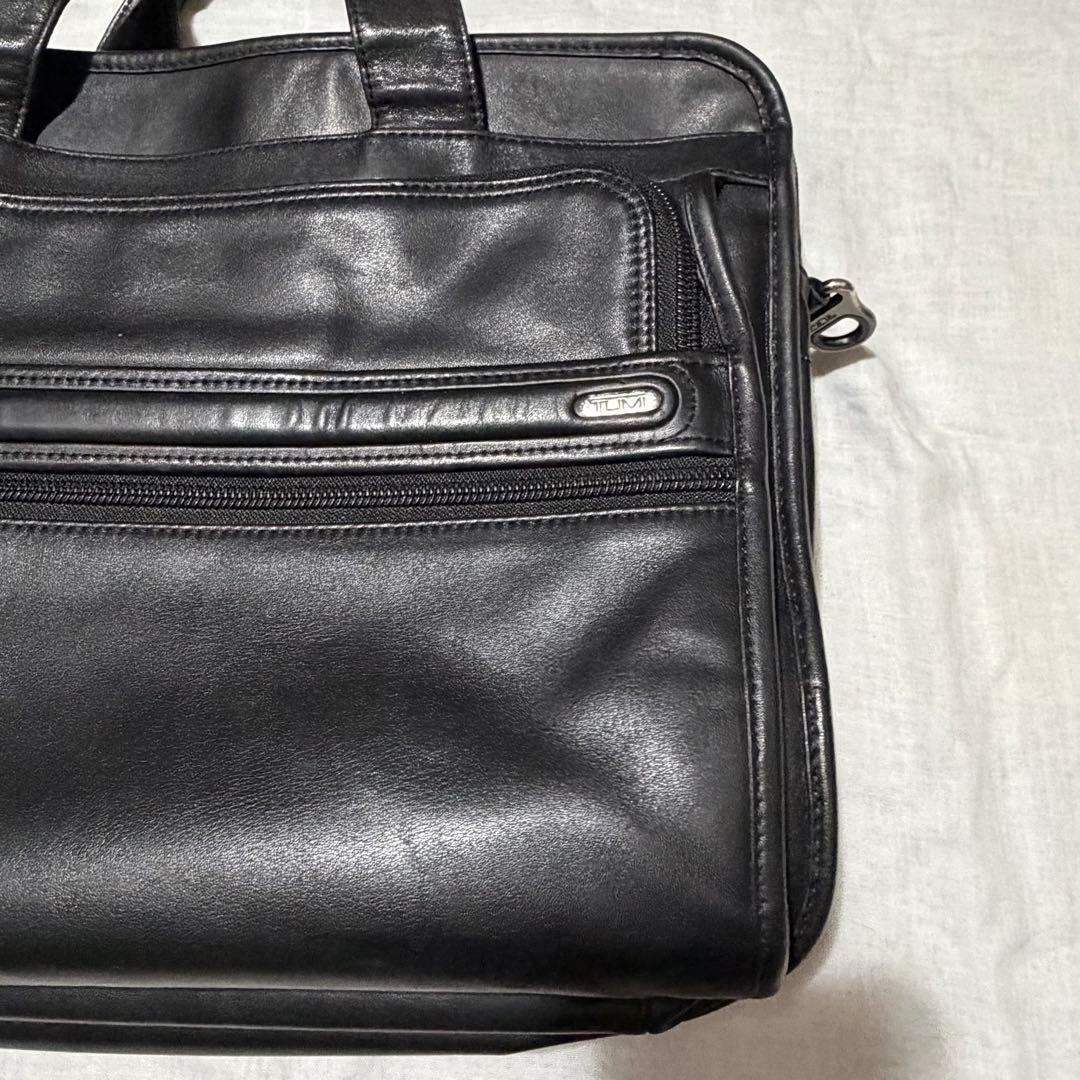 ◎良品　TUMI 96130D4 レザー ビジネスバッグ ブラック