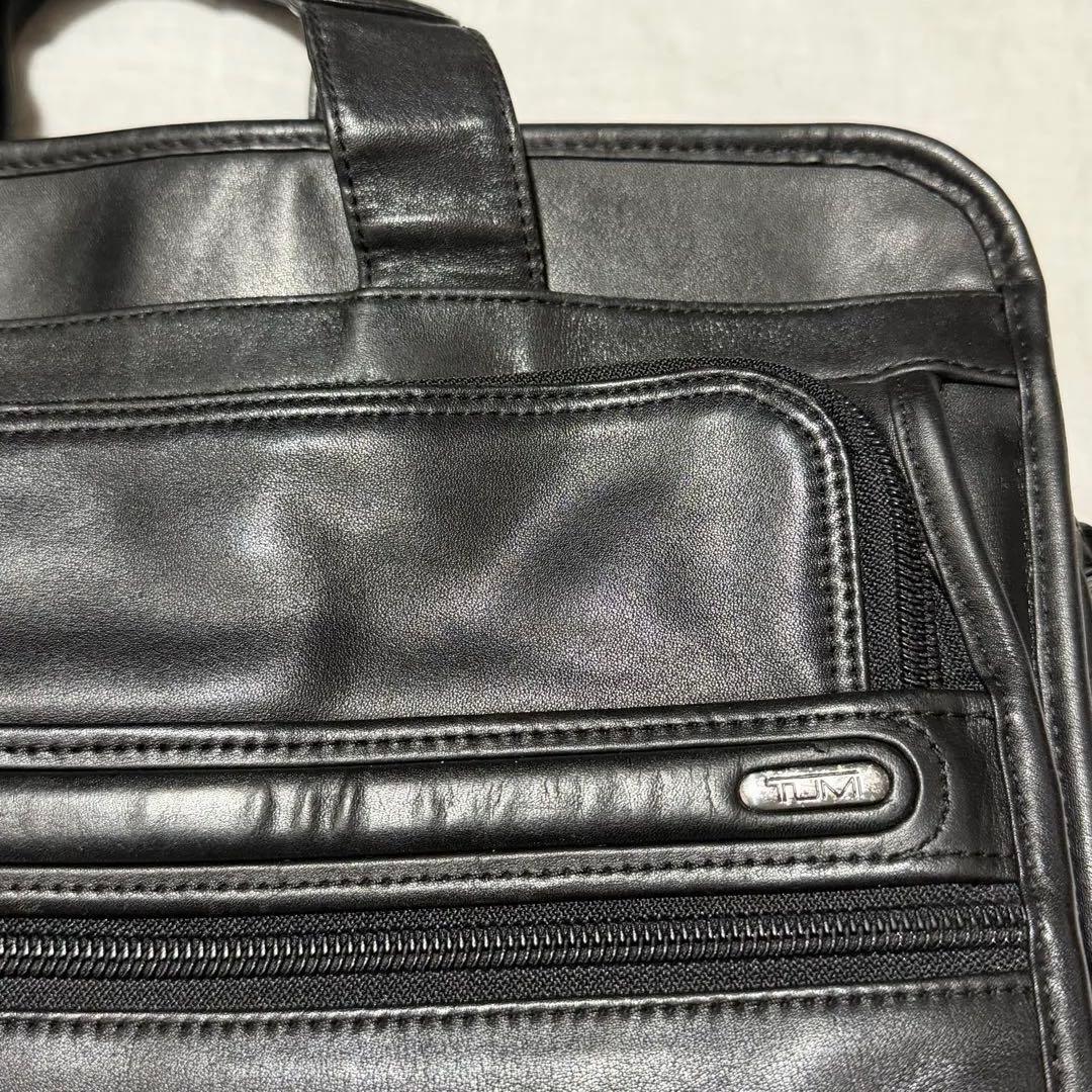 ◎良品　TUMI 96130D4 レザー ビジネスバッグ ブラック