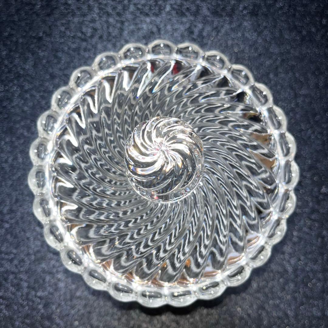 【バカラ/BACCARAT】バンブー　ボンボニエール　ガラスアンティーク　未使用