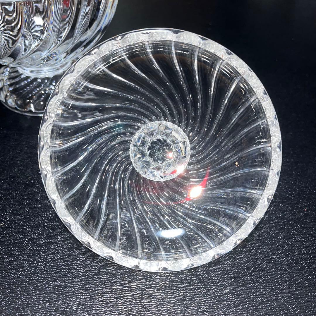 【バカラ/BACCARAT】バンブー　ボンボニエール　ガラスアンティーク　未使用