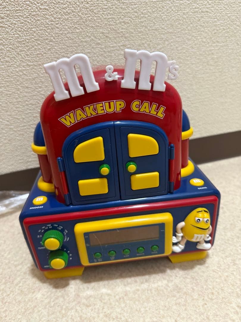 ★激レア★ M&M's エムアンドエムズ動く！喋る！目覚まし時計ラジオ