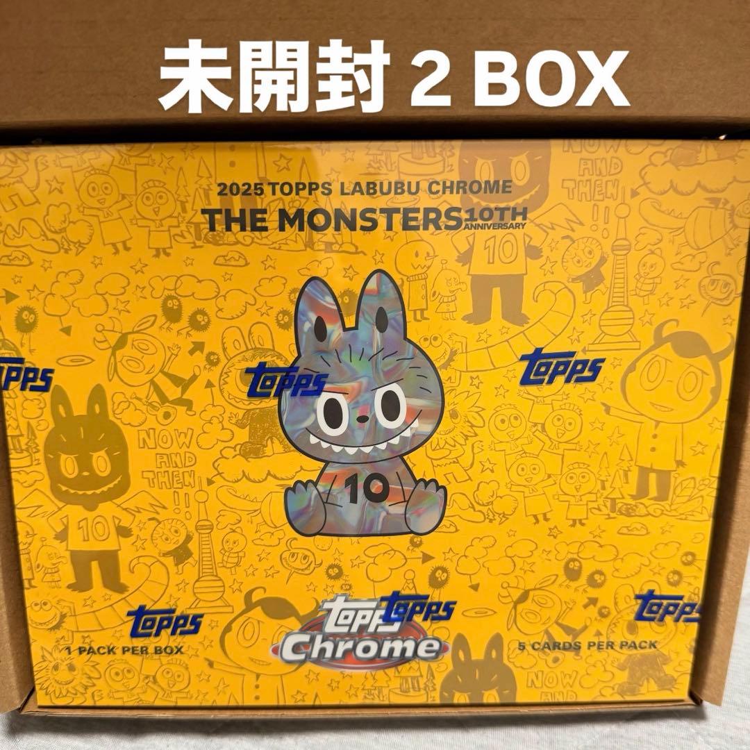 Topps Chrome 10周年記念ボックス　2BOX tops ラブブ