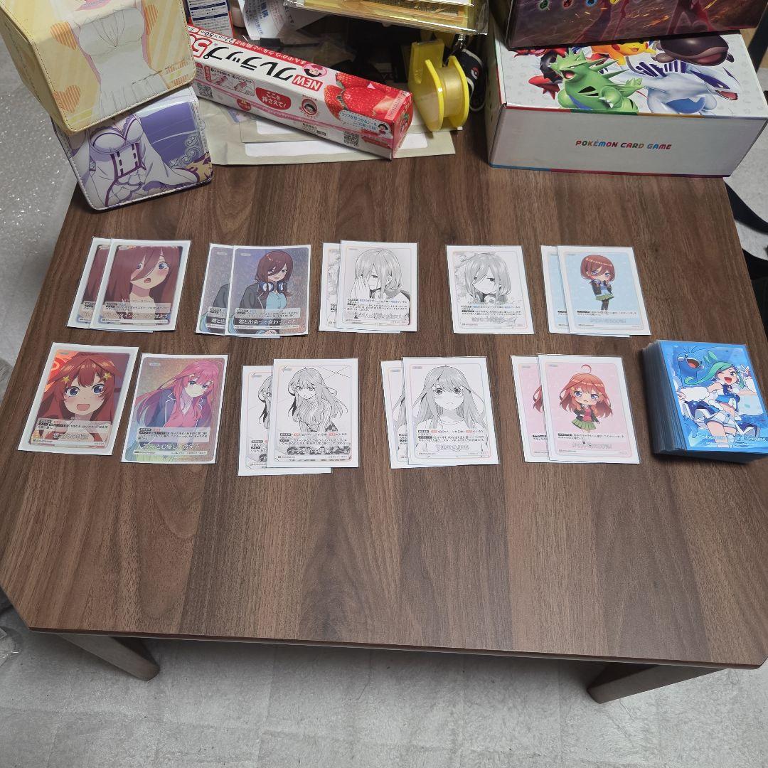 五等分の花嫁カードゲーム　引退品 デッキ3＋ストレージ3