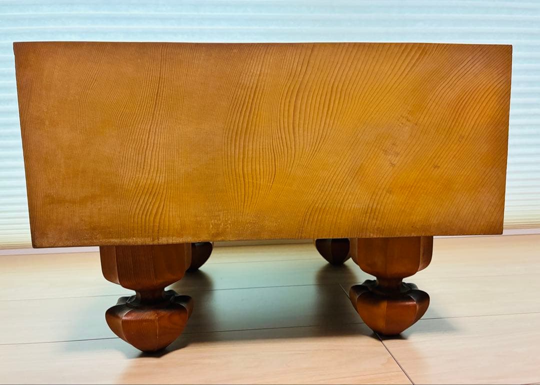 天然木製囲碁盤セット【脚付・へそ有・カバー付】