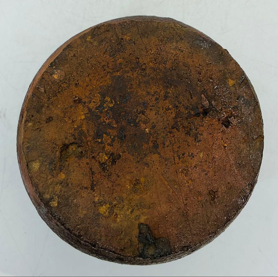 ★ 古越前焼　お歯黒壺　古備前　古丹波　古常滑　箱付【517】　★