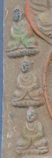 コレクター収集　仏教美術　曼荼羅　磚　（A）