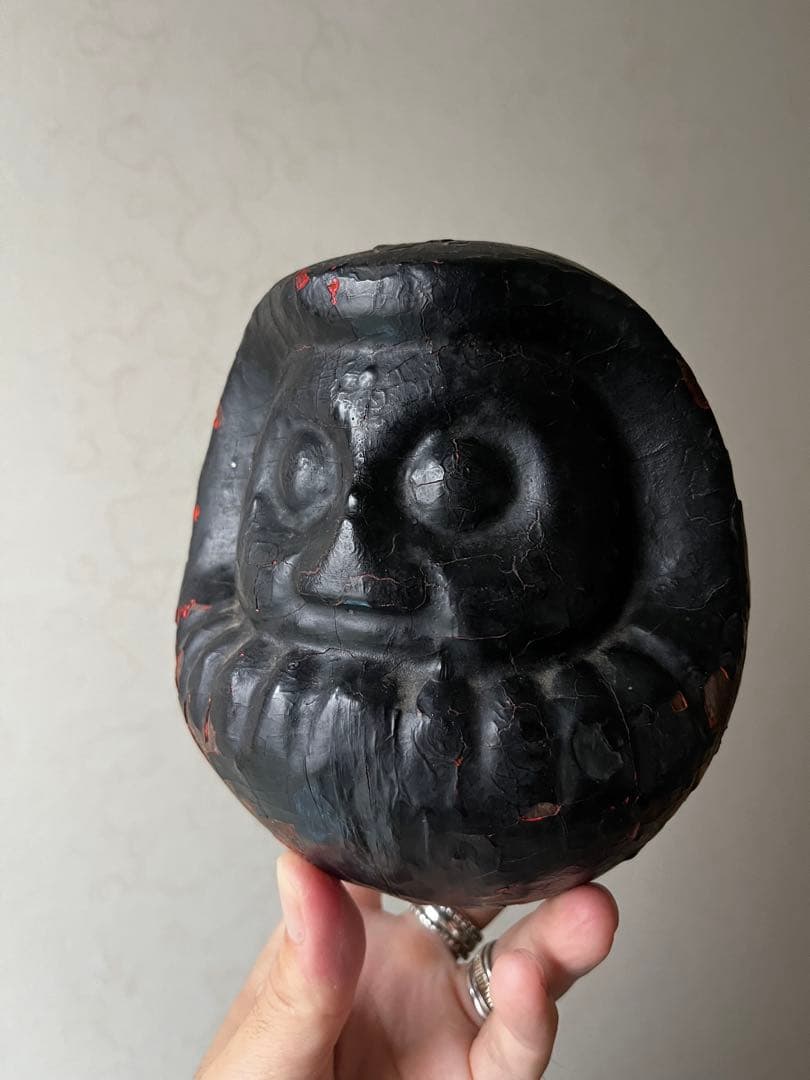 達磨　木型　張子の木型　だるま　高崎だるま　骨董　民藝　時代は明治から昭和