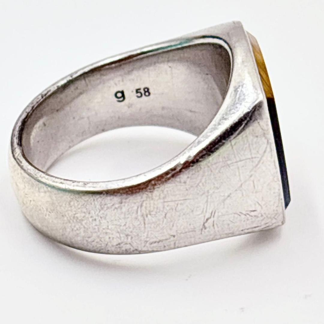 アクセサリー Tom wood cushion ring tiger eye size58