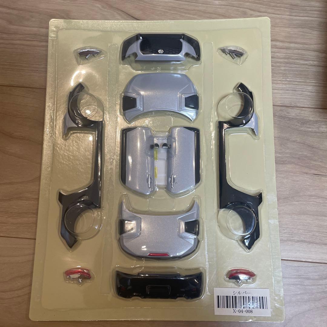 【値下げ中‼️】ダイハツ　コペン　1/18スケール　プラモデル　シルバー