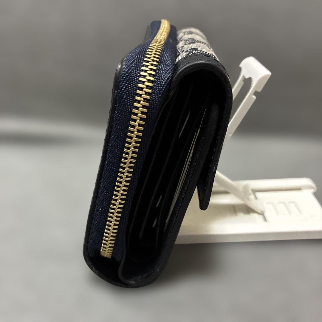 セリーヌ折財布 CELINE 二つ折り ネイビー 希少 美品