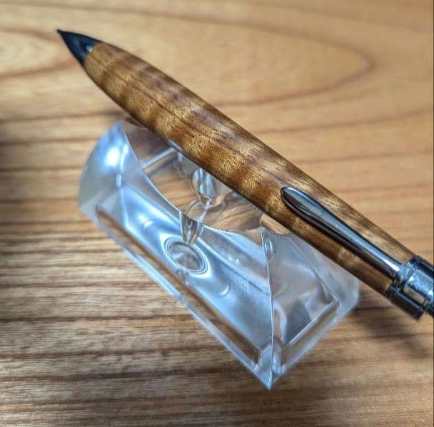234ペン工房翌檜　金糸楠木　木軸シャーペン　木軸ボールペン
