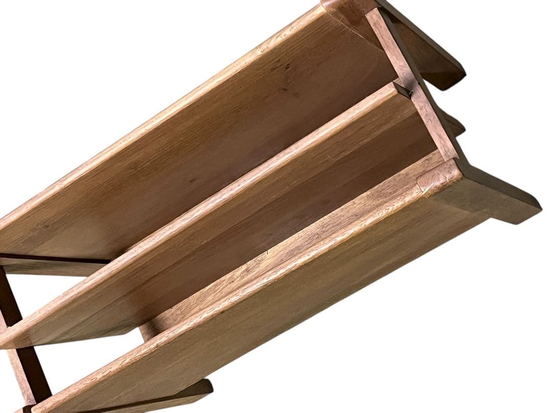 ジャーナルスタンダード木製マガジンラック 2仕切り