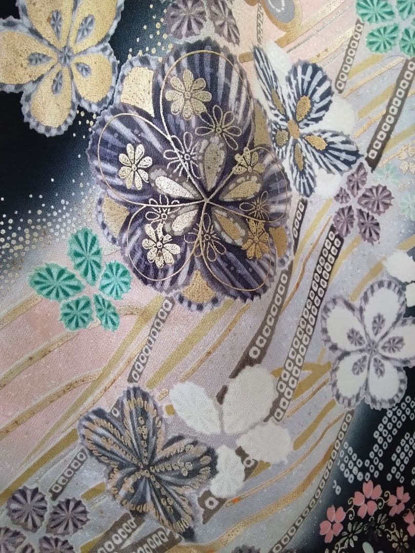 振袖フルセット、正絹振袖成人式、重ね衿帯揚げ帯締め、西陣袋帯、襦袢