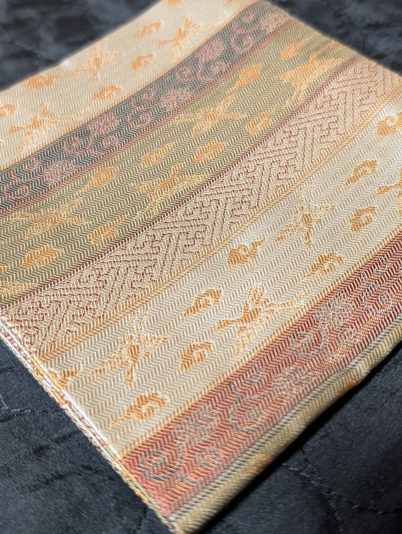 出帛紗　表千家　段雲鶴紹紦　惺斎宗匠お好み服紗写し