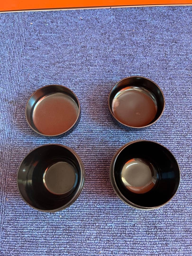 1116 茶道具　春の野　蒔絵　棗　2客　未使用