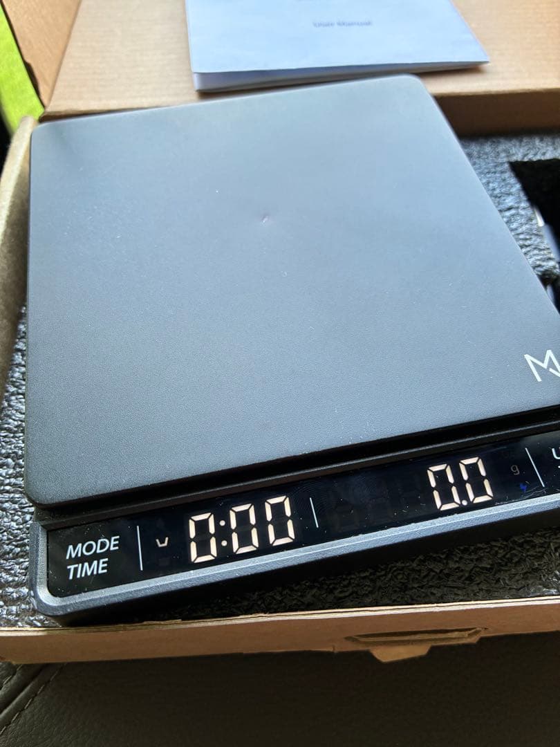 Katze 新型高性能コーヒースケール エスプレッソ連続抽出対応 ブラック