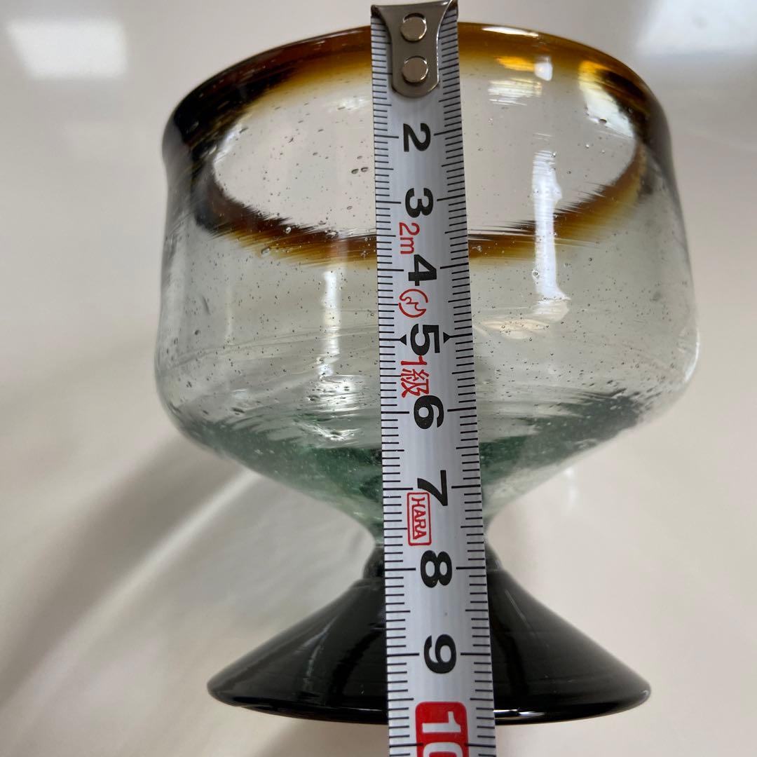 蔵出し！【　レトロ・アンティーク　茶ぼかしグラス？　】