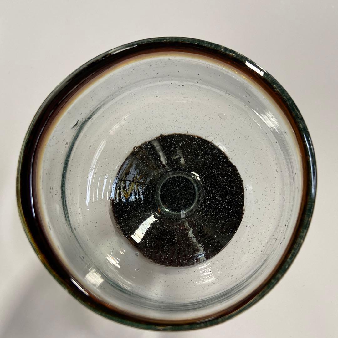 蔵出し！【　レトロ・アンティーク　茶ぼかしグラス？　】