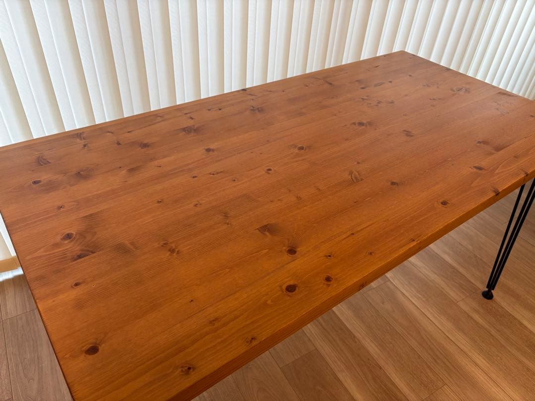 【送料込み】ロウヤ　幅140 木製ダイニングテーブル　パソコンデスク