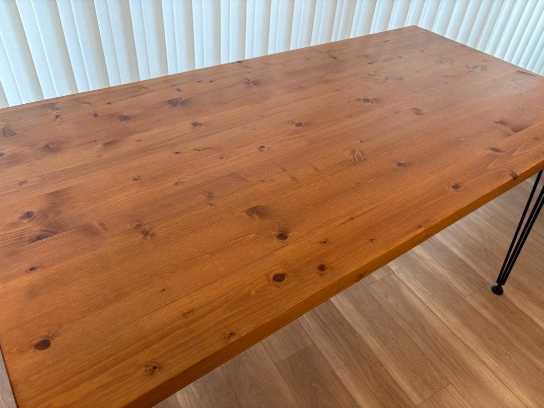 【送料込み】ロウヤ　幅140 木製ダイニングテーブル　パソコンデスク