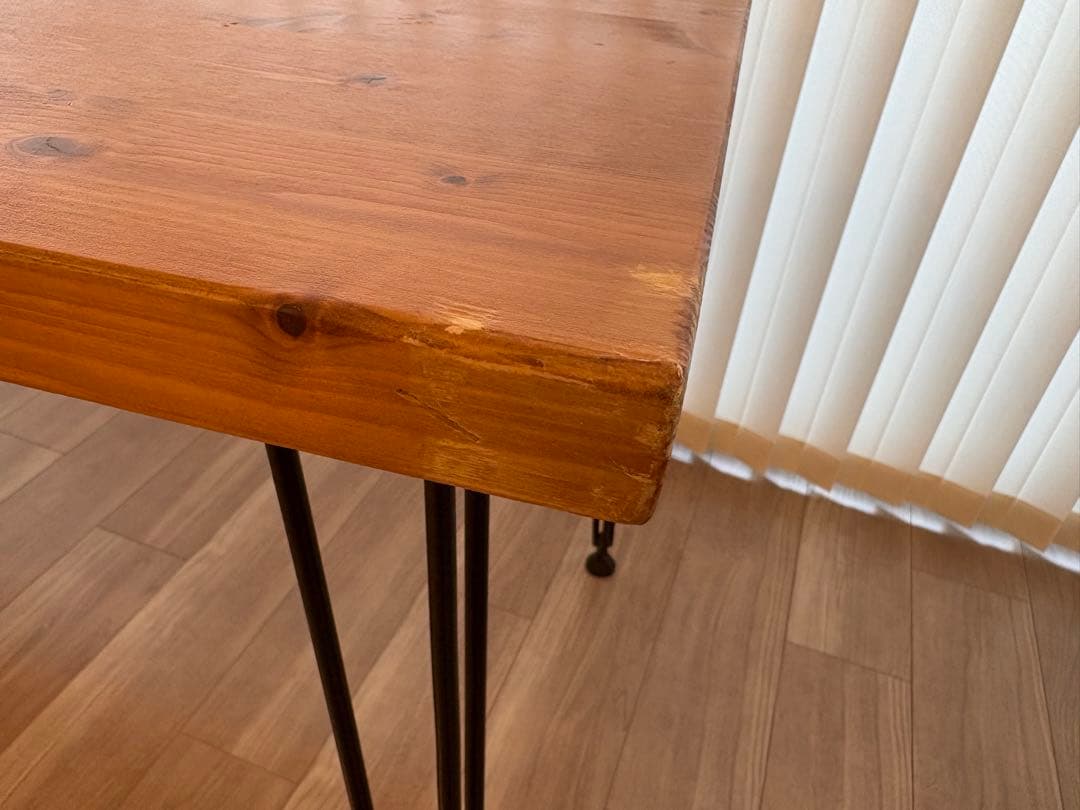 【送料込み】ロウヤ　幅140 木製ダイニングテーブル　パソコンデスク