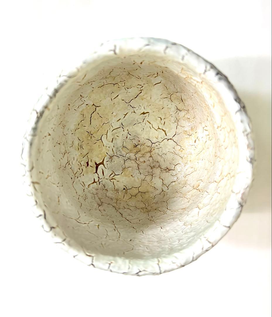 筒茶碗　萩筒茶碗　白色茶碗