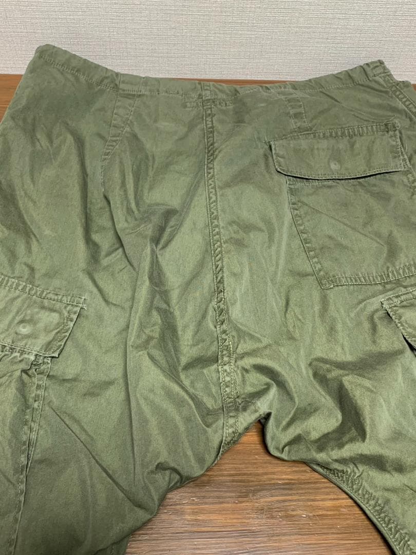 [リビルドバイニ－ドルズ] 再構築 サルエルカーゴパンツ S カーキ 日本製