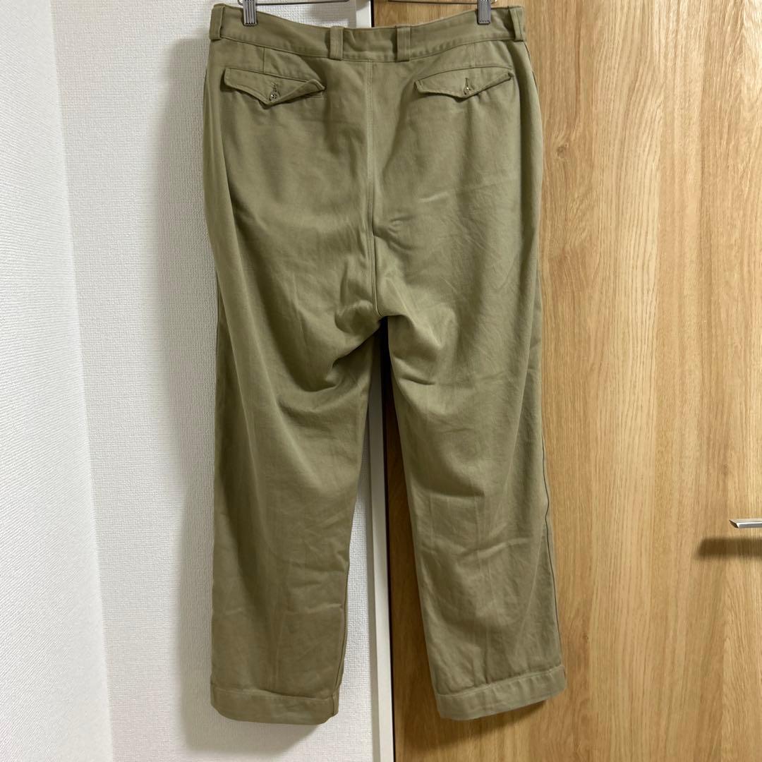 フランス軍 M52 チノパン 後期型 2タック サイズ35 美品 デットストック
