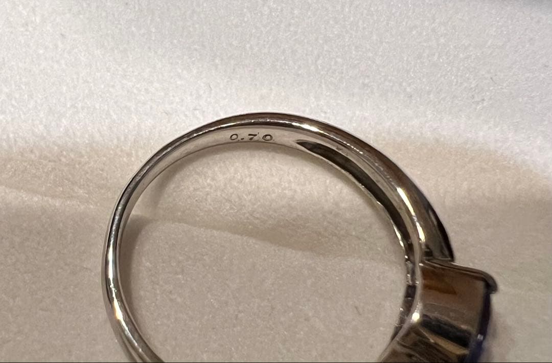 タンザナイトリング Pt950 #12