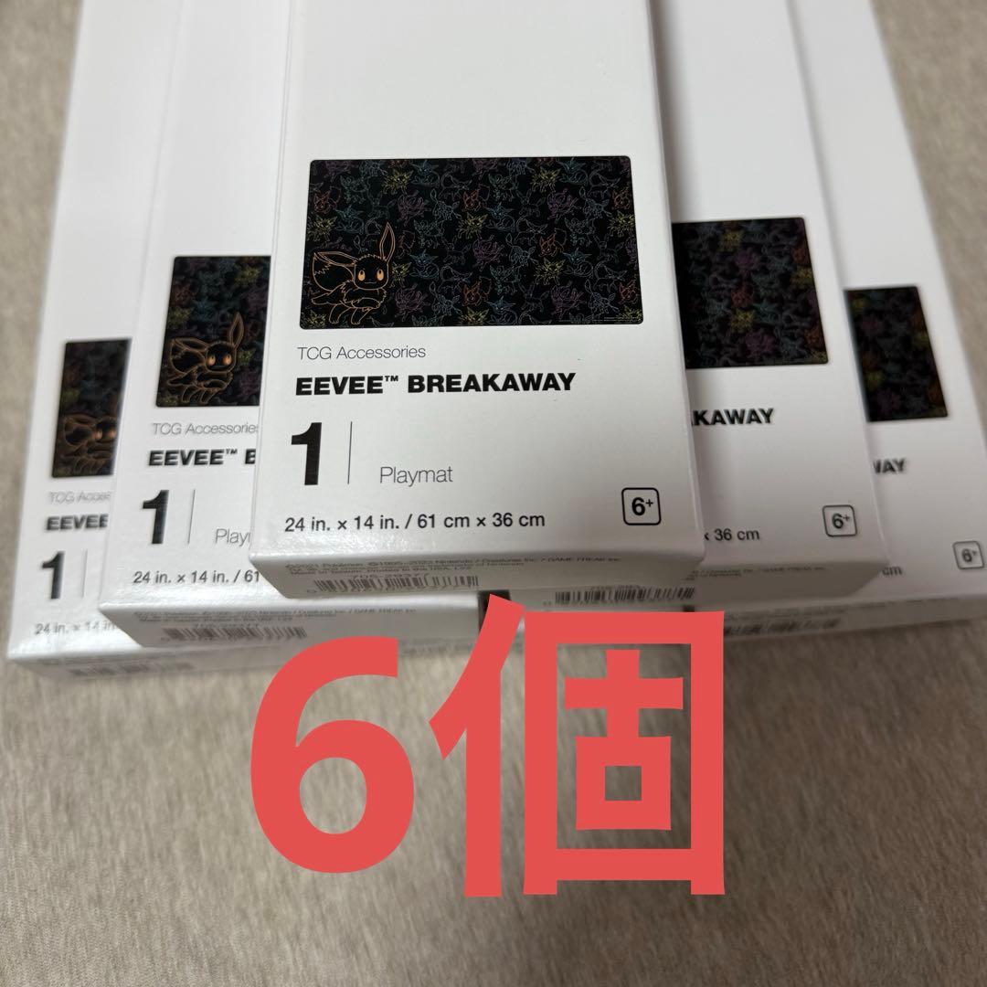 wcs ポケモンカード　海外プレイマット　ブイズ　イーブイ　ブラッキー　6個