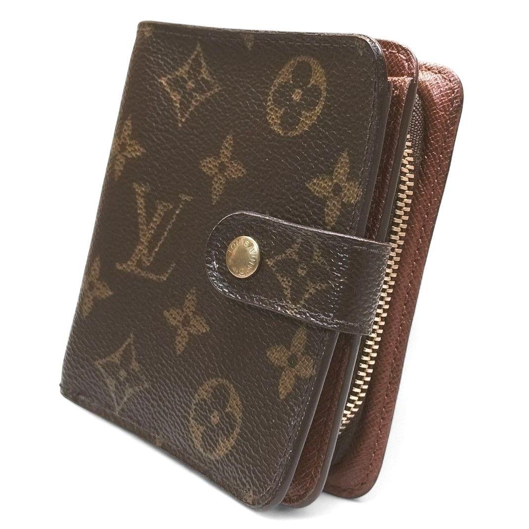 モノグラム コンパクトジップ 二つ折り財布 財布 ルイヴィトン M61667