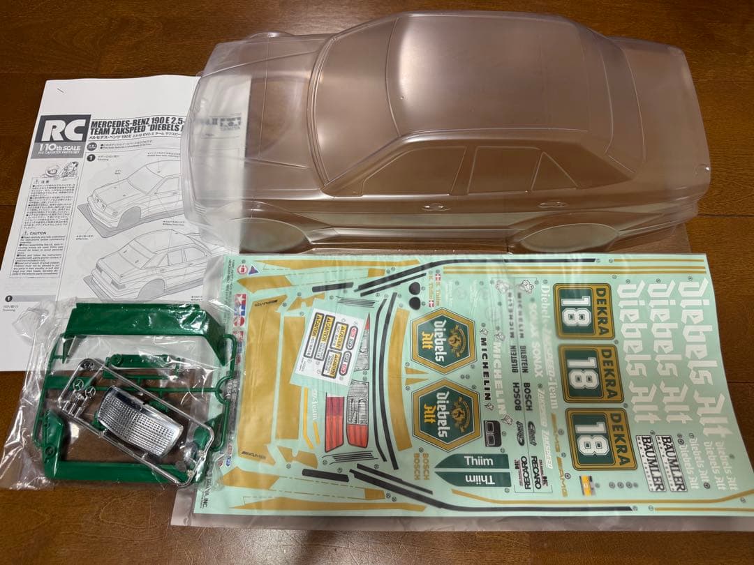 タミヤ メルセデス•ベンツ 190E ディーベルスアルト ボディセット