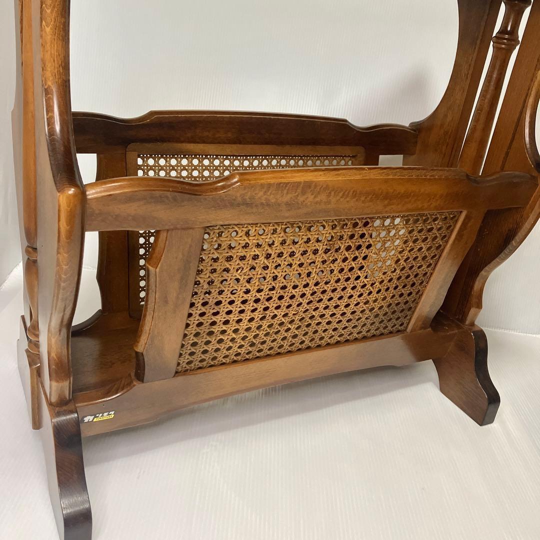 カリモク　karimoku コロニアル サイドテーブル マガジンラック付き