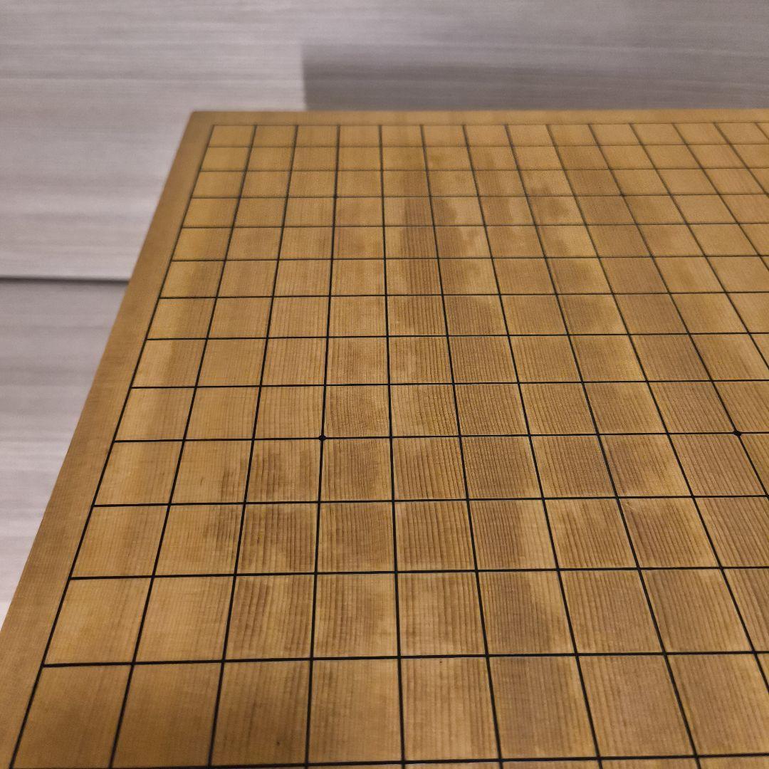 【囲碁 足付 高級碁盤】貴重 極厚 5寸6分 本榧 天地柾目 へそ有り