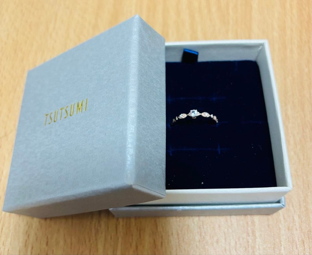 ジュエリーツツミ モルガナイト・ダイヤモンドリング12号