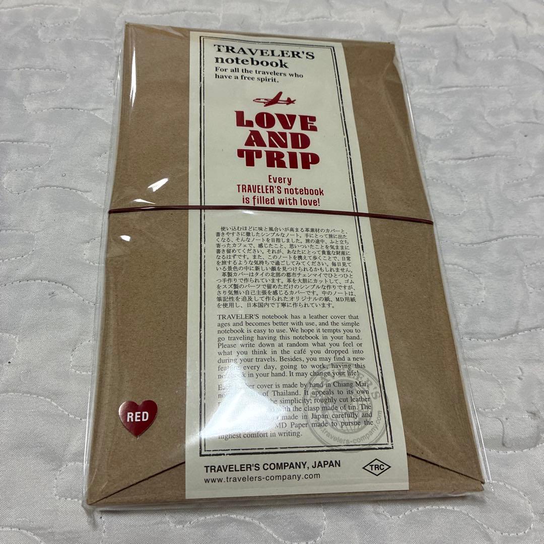 新品　トラベラーズノート レギュラーサイズ LOVE AND TRIP レッド