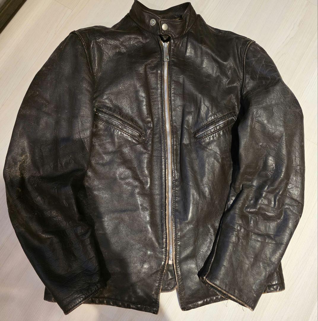vintage Schott シングルライダースジャケット