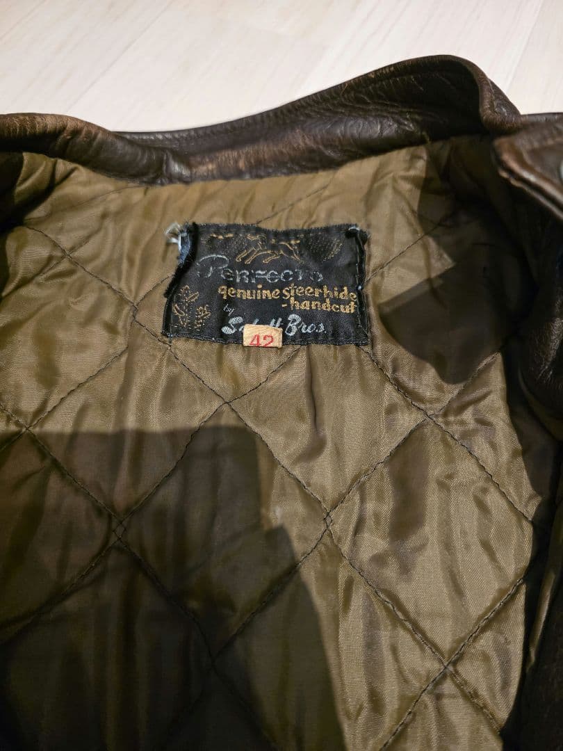 vintage Schott シングルライダースジャケット