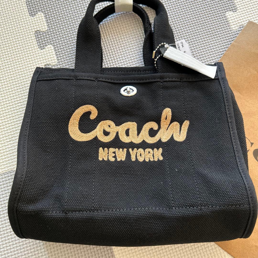 新品★コーチ　ブラック　ショルダー　トートバック