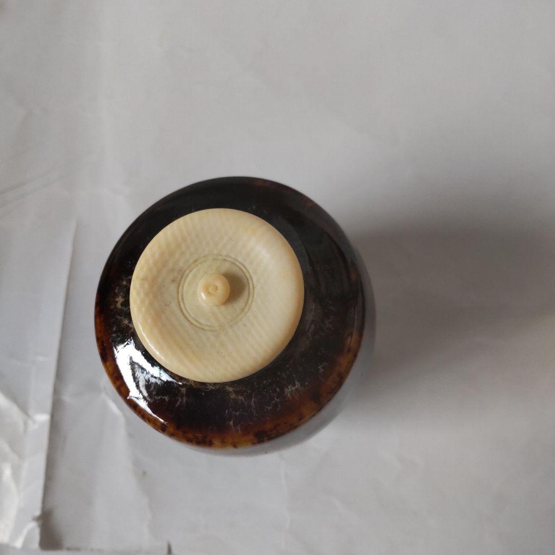 Kumi京都洛東 桶谷定一作 肩衝茶入仕覆嵯峨桐 共箱 茶入 新品 未使用