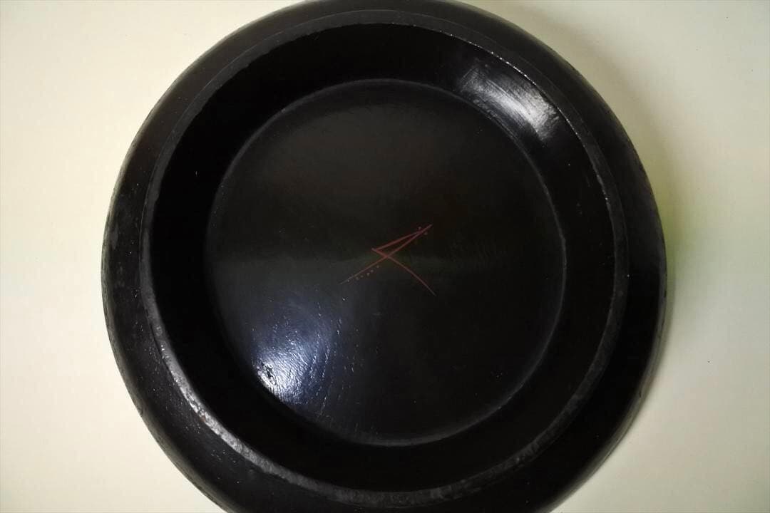 明治時代　時代盆　台　朱塗　骨董品　アンティーク