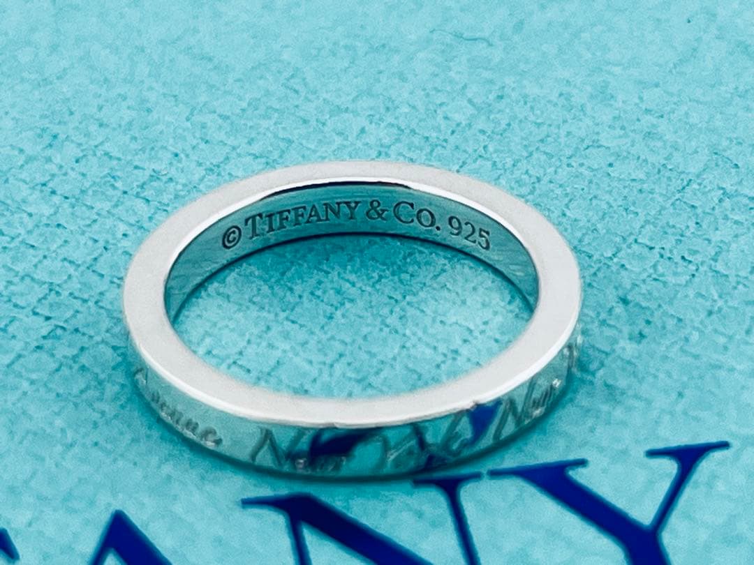 c929 美品　ティファニー　NY ノーツ　ナロー　リング　925 約6号