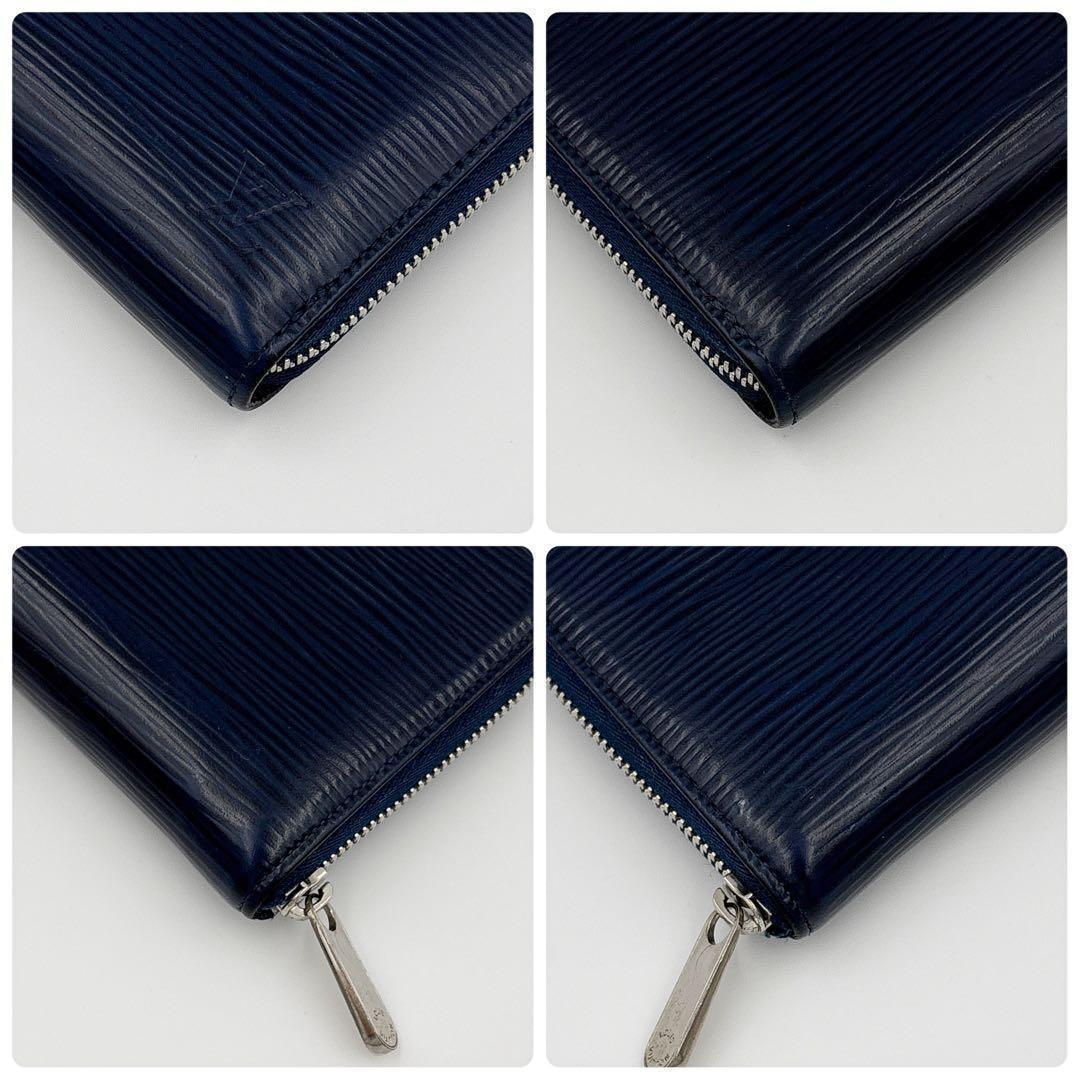 【美品】ルイヴィトン エピ ジッピー パース ネイビー 紺 ミニ財布
